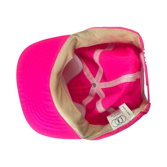 RARE Vintage 80s 90s Chicago White Sox Neon Pink Bill Snapback Cap Hat Black MLB main image 5